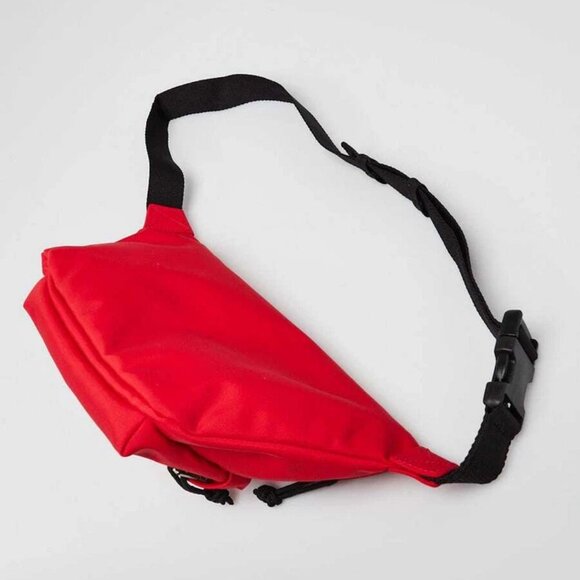 Balenciaga Red Recycled Nylon Logo Embroidered Wheel Belt Bag - Picture 4 of 12